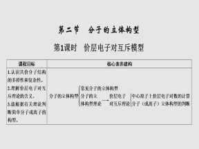 2019-2020学年人教版选修3 第2章第2节 分子的立体构型（第1课时） 课件（29张）