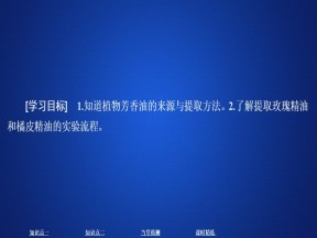 2019-2020学年 人教版 选修1 植物有效成分的提取  课件  （47张）