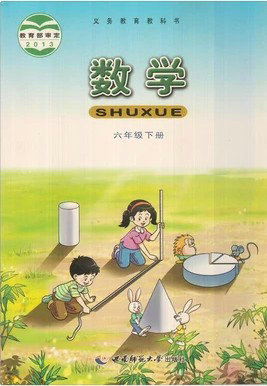 西师版小学数学六年级下册封面